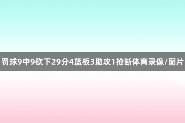 罚球9中9砍下29分4篮板3助攻1抢断体育录像/图片