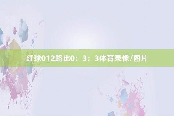 红球012路比0：3：3体育录像/图片