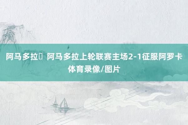 阿马多拉 阿马多拉上轮联赛主场2-1征服阿罗卡体育录像/图片
