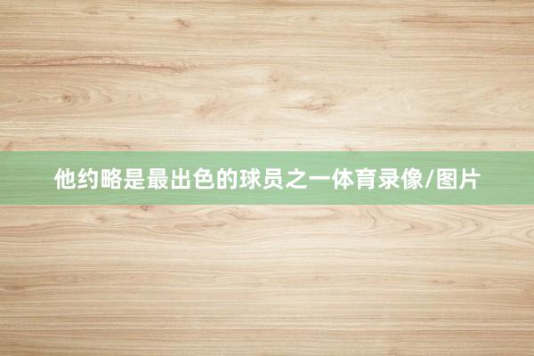他约略是最出色的球员之一体育录像/图片