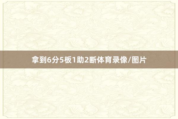 拿到6分5板1助2断体育录像/图片