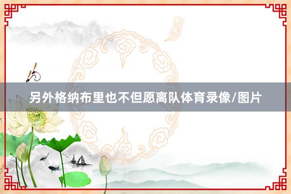 另外格纳布里也不但愿离队体育录像/图片
