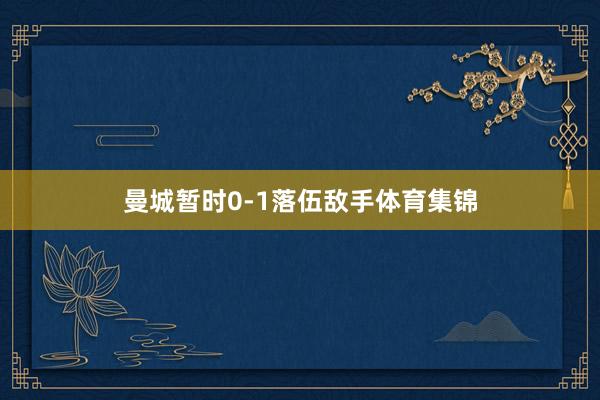 曼城暂时0-1落伍敌手体育集锦