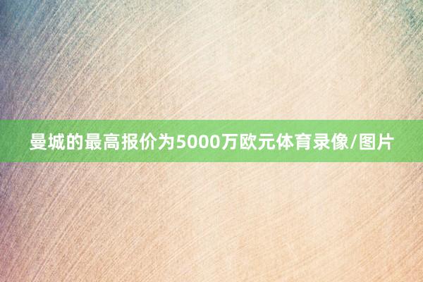 曼城的最高报价为5000万欧元体育录像/图片