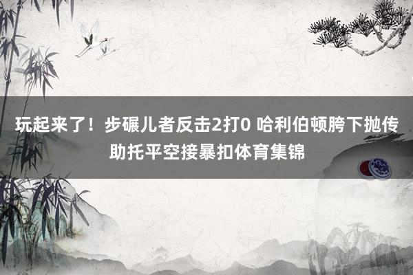 玩起来了！步碾儿者反击2打0 哈利伯顿胯下抛传助托平空接暴扣体育集锦