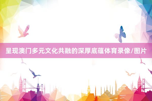 呈现澳门多元文化共融的深厚底蕴体育录像/图片