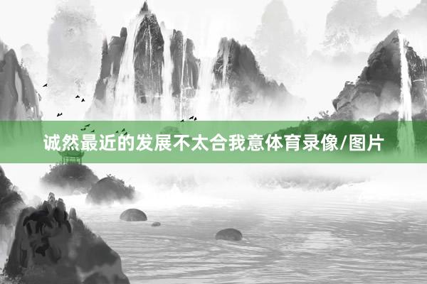 诚然最近的发展不太合我意体育录像/图片