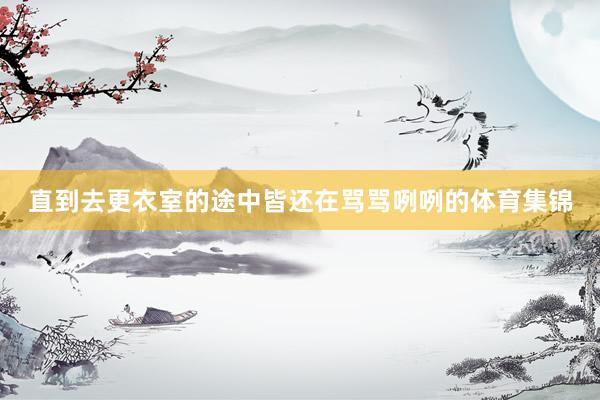 直到去更衣室的途中皆还在骂骂咧咧的体育集锦