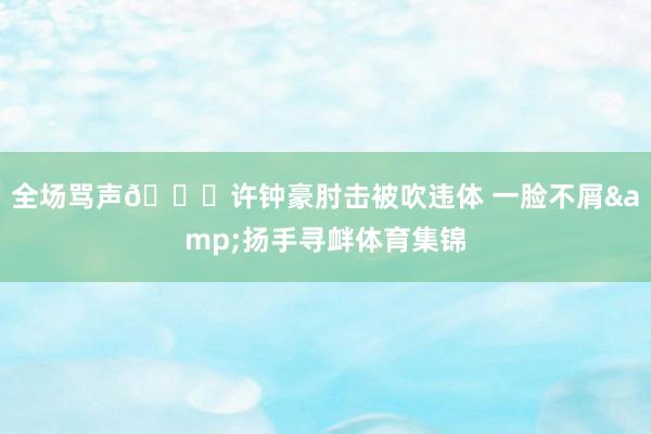 全场骂声💀许钟豪肘击被吹违体 一脸不屑&扬手寻衅体育集锦