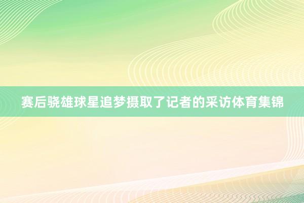 赛后骁雄球星追梦摄取了记者的采访体育集锦