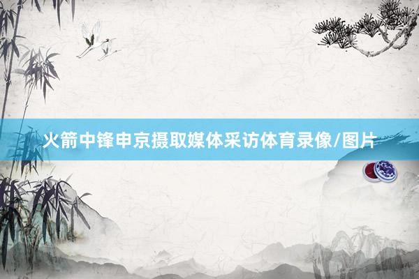 火箭中锋申京摄取媒体采访体育录像/图片