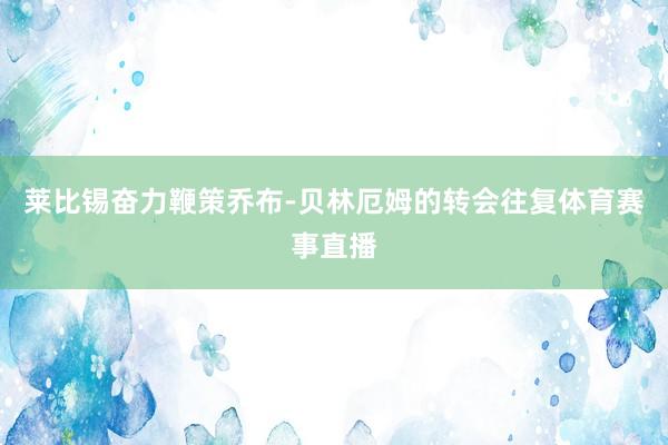 莱比锡奋力鞭策乔布-贝林厄姆的转会往复体育赛事直播