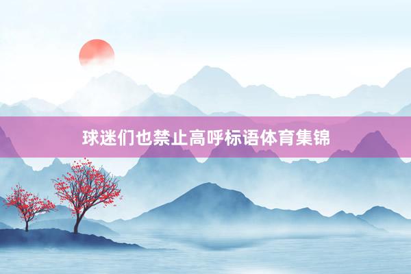 球迷们也禁止高呼标语体育集锦