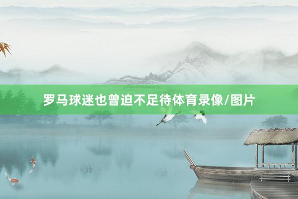 罗马球迷也曾迫不足待体育录像/图片