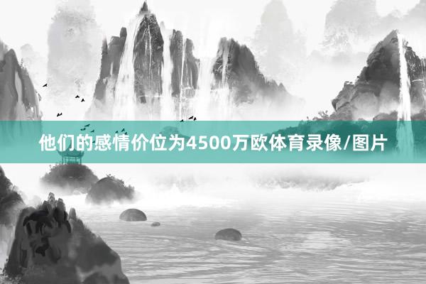 他们的感情价位为4500万欧体育录像/图片