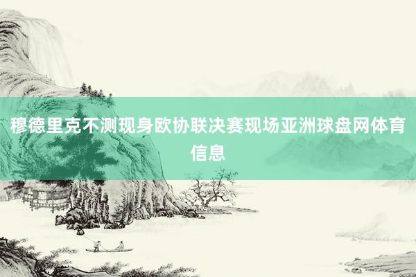 穆德里克不测现身欧协联决赛现场亚洲球盘网体育信息