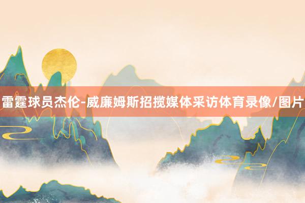 雷霆球员杰伦-威廉姆斯招揽媒体采访体育录像/图片