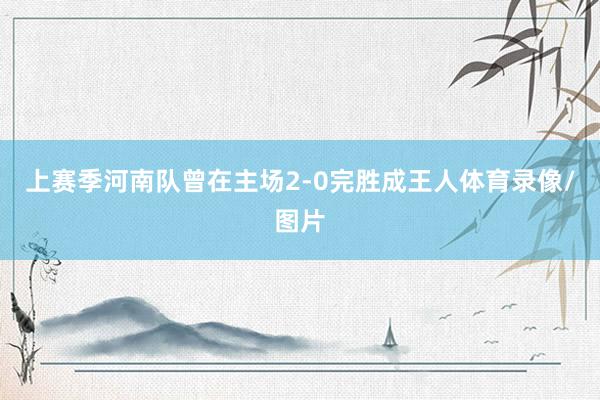 上赛季河南队曾在主场2-0完胜成王人体育录像/图片