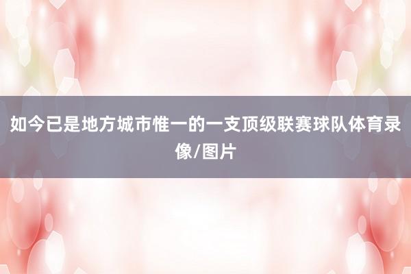 如今已是地方城市惟一的一支顶级联赛球队体育录像/图片