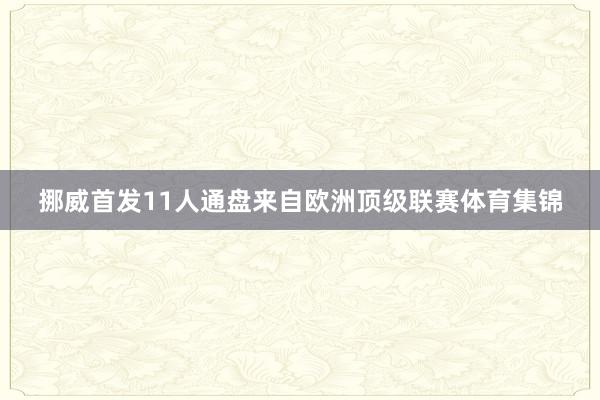挪威首发11人通盘来自欧洲顶级联赛体育集锦