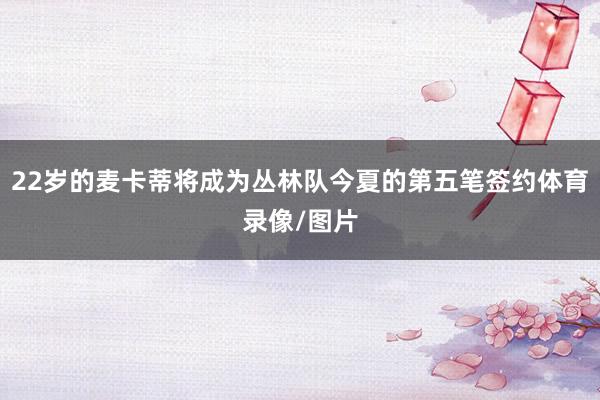 22岁的麦卡蒂将成为丛林队今夏的第五笔签约体育录像/图片