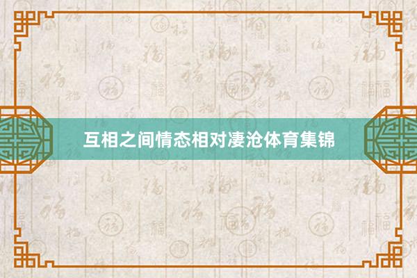 互相之间情态相对凄沧体育集锦
