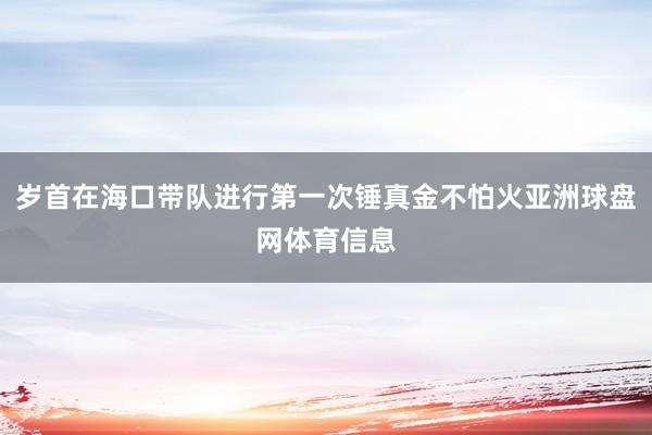 岁首在海口带队进行第一次锤真金不怕火亚洲球盘网体育信息