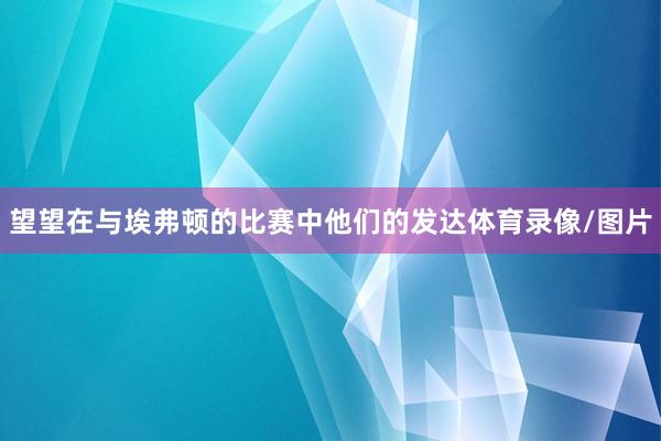 望望在与埃弗顿的比赛中他们的发达体育录像/图片