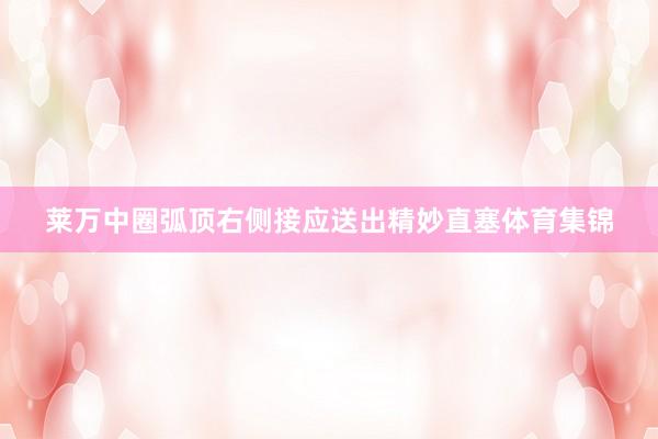 莱万中圈弧顶右侧接应送出精妙直塞体育集锦