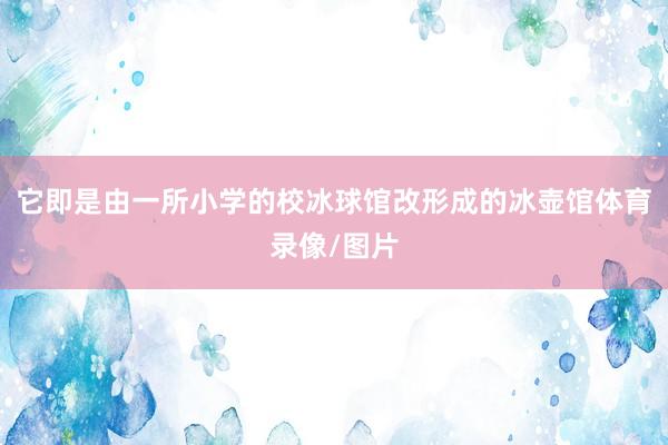 它即是由一所小学的校冰球馆改形成的冰壶馆体育录像/图片