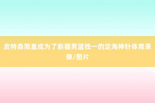 皮特森简直成为了新疆男篮独一的定海神针体育录像/图片