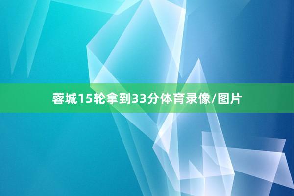 蓉城15轮拿到33分体育录像/图片